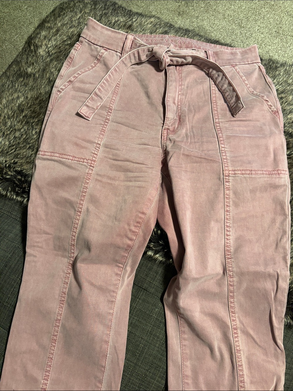 American Eagle Outfitters Dusty Rose Straight Leg Pants